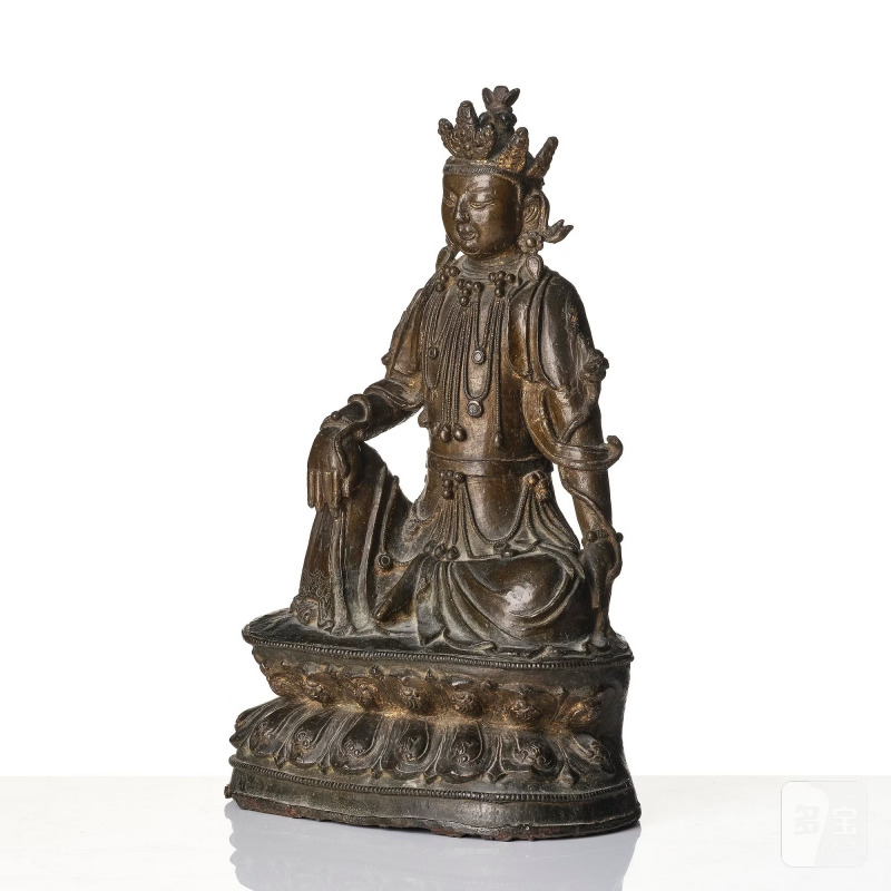 A bronze sculpture of Guanyin, - 图2